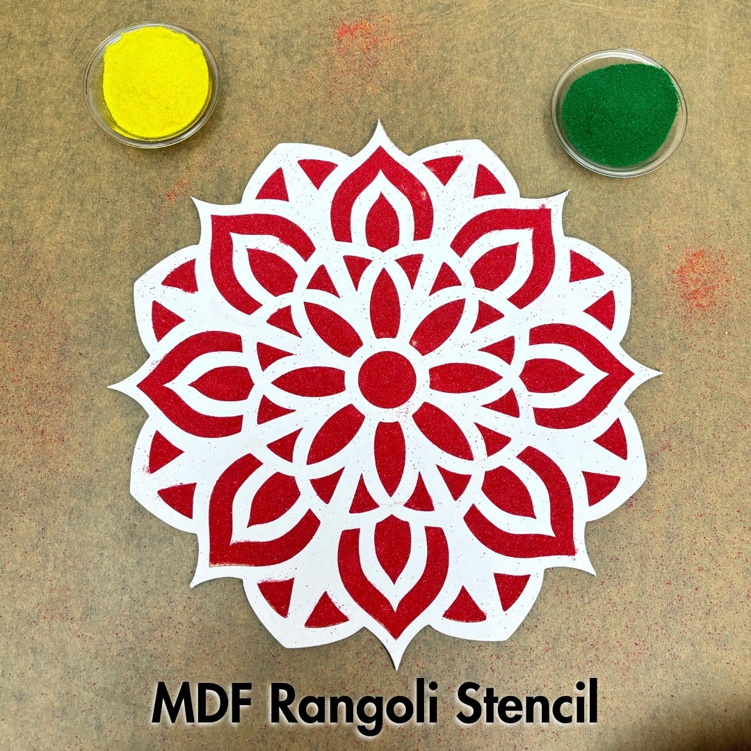 MDF Rangoli Stencil White_b01 Mudrawholesale