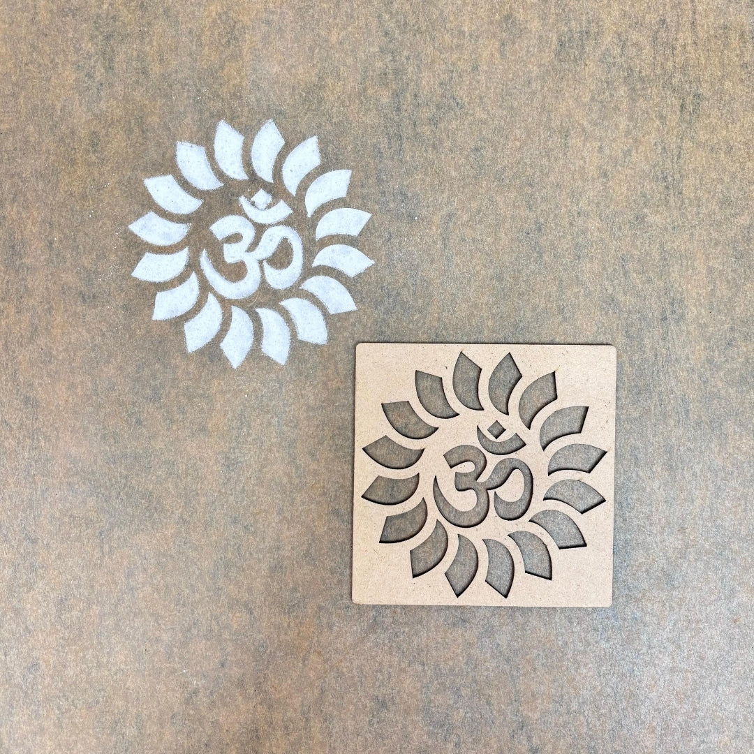 Om Rangoli Stencil Designs_04 Mudrawholesale