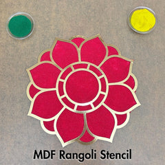 MDF Rangoli Stencil Golden_b11 Mudrawholesale