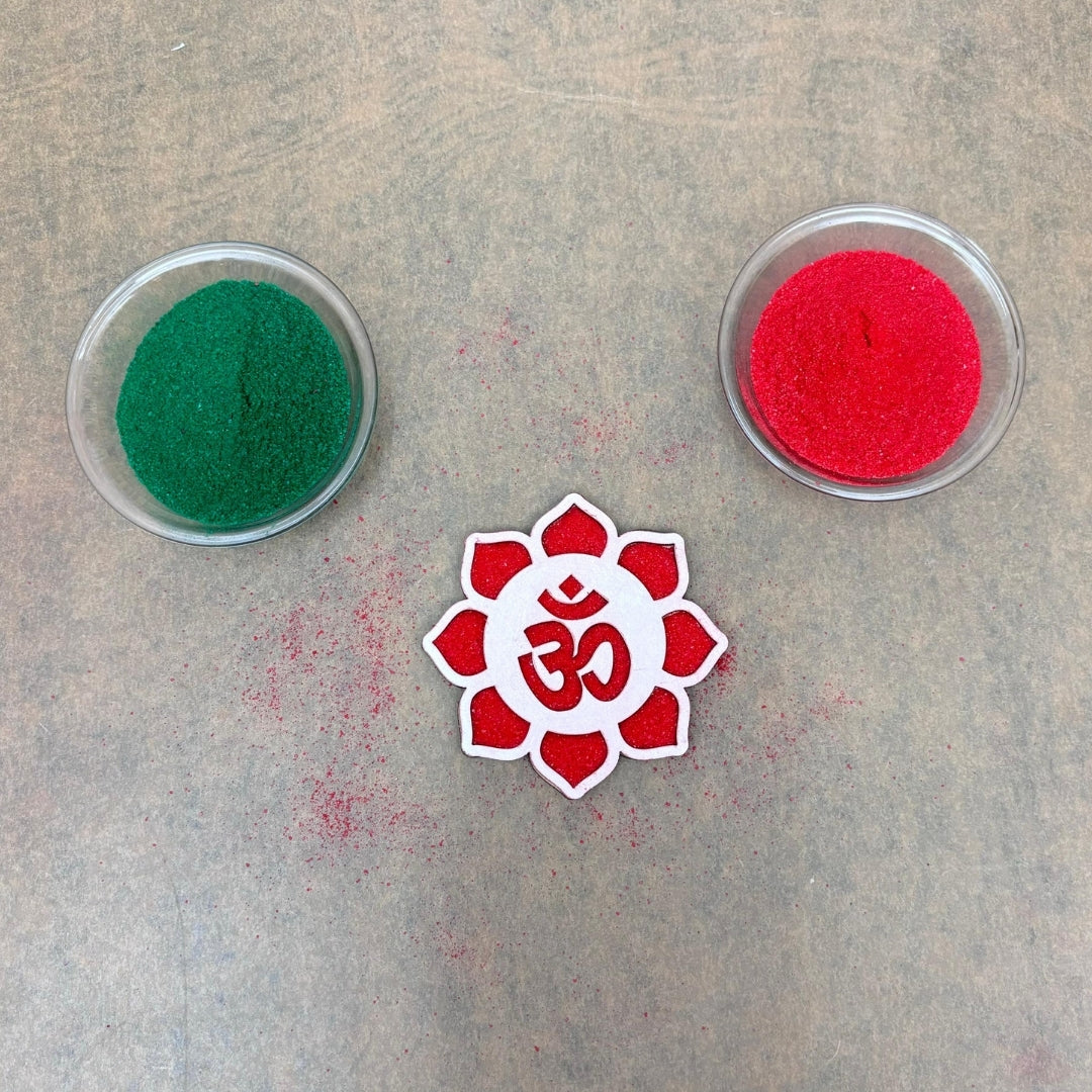 Om Rangoli Floral Stencil Designs_01 Mudrawholesale