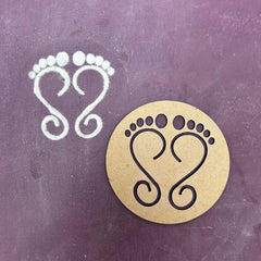 Lakshmi Pada Rangoli Stencil Designs Mudrawholesale