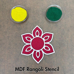 MDF Rangoli Stencil White_s08 Mudrawholesale