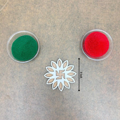 Swastika With Flower Rangoli Floral Stencil Designs_04 Mudrawholesale