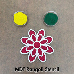 MDF Rangoli Stencil White_s10 Mudrawholesale