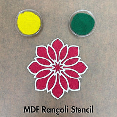 MDF Rangoli Stencil White_s03 Mudrawholesale
