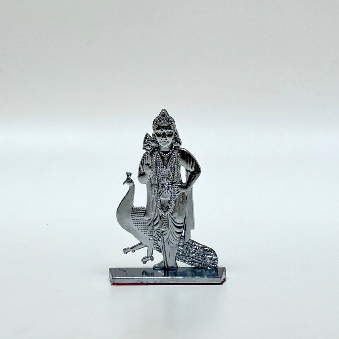Lord Murugan Swami with Peacock for Car Dashboard Mudrawholesale