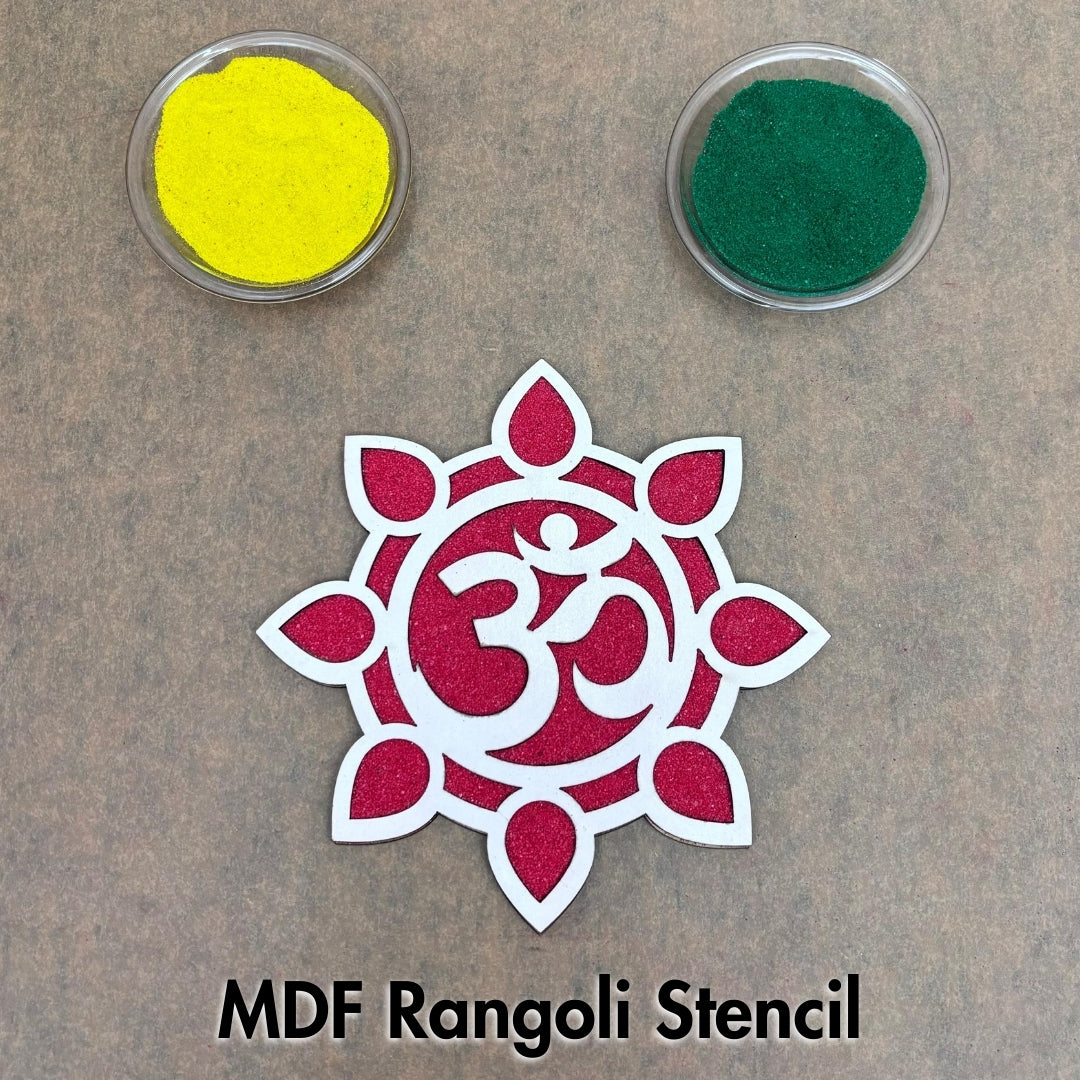 MDF Rangoli Stencil White_s05 Mudrawholesale