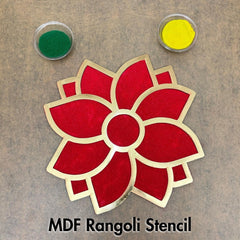MDF Rangoli Stencil Golden_b02 Mudrawholesale