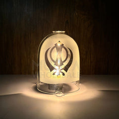 Khanda Sikh Symbol Glass Cover Mudrawholesale