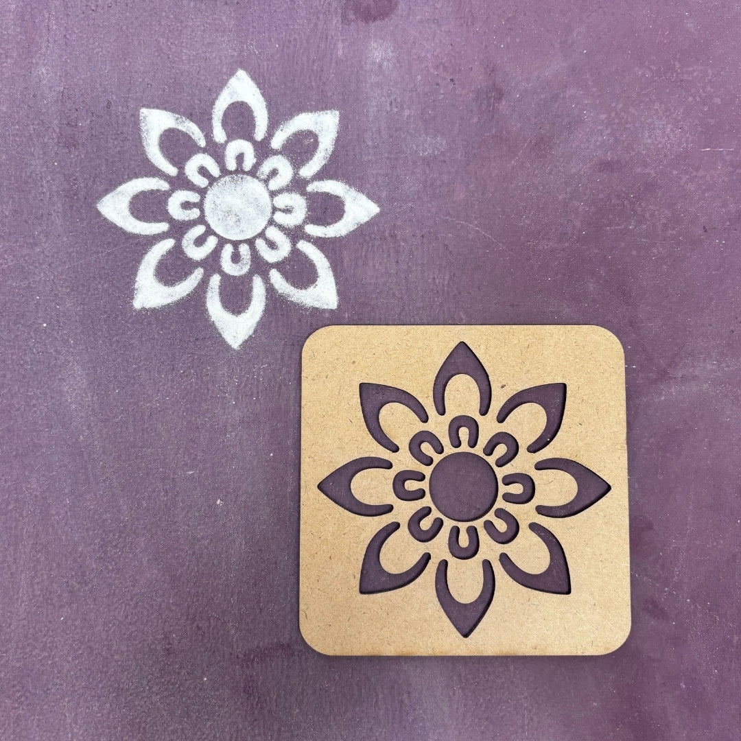 Sunflower Rangoli Stencil Designs Mudrawholesale