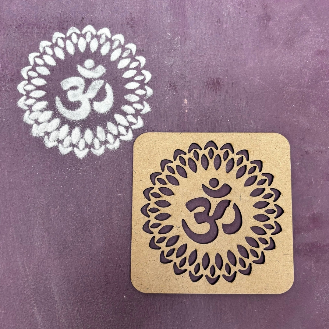 Om Rangoli Stencil Designs_02 Mudrawholesale