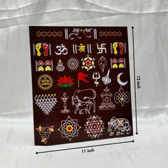 Shubh Labh Chinh Chaitrangan Rangoli Designs Mudrawholesale