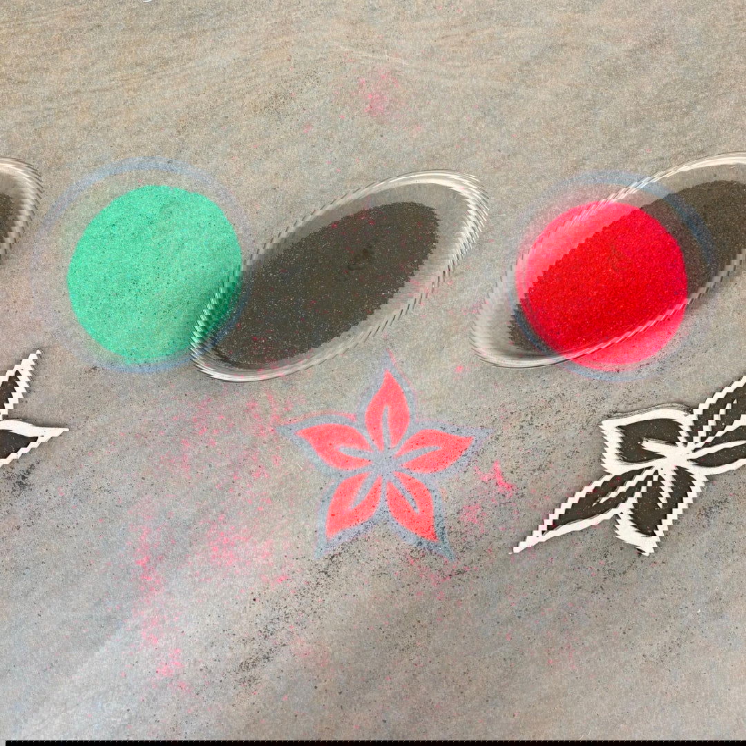 Flower Rangoli Floral Stencil Designs_03 - Mudrawholesale