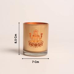 Saraswati Glass Golden Diya Mudrawholesale