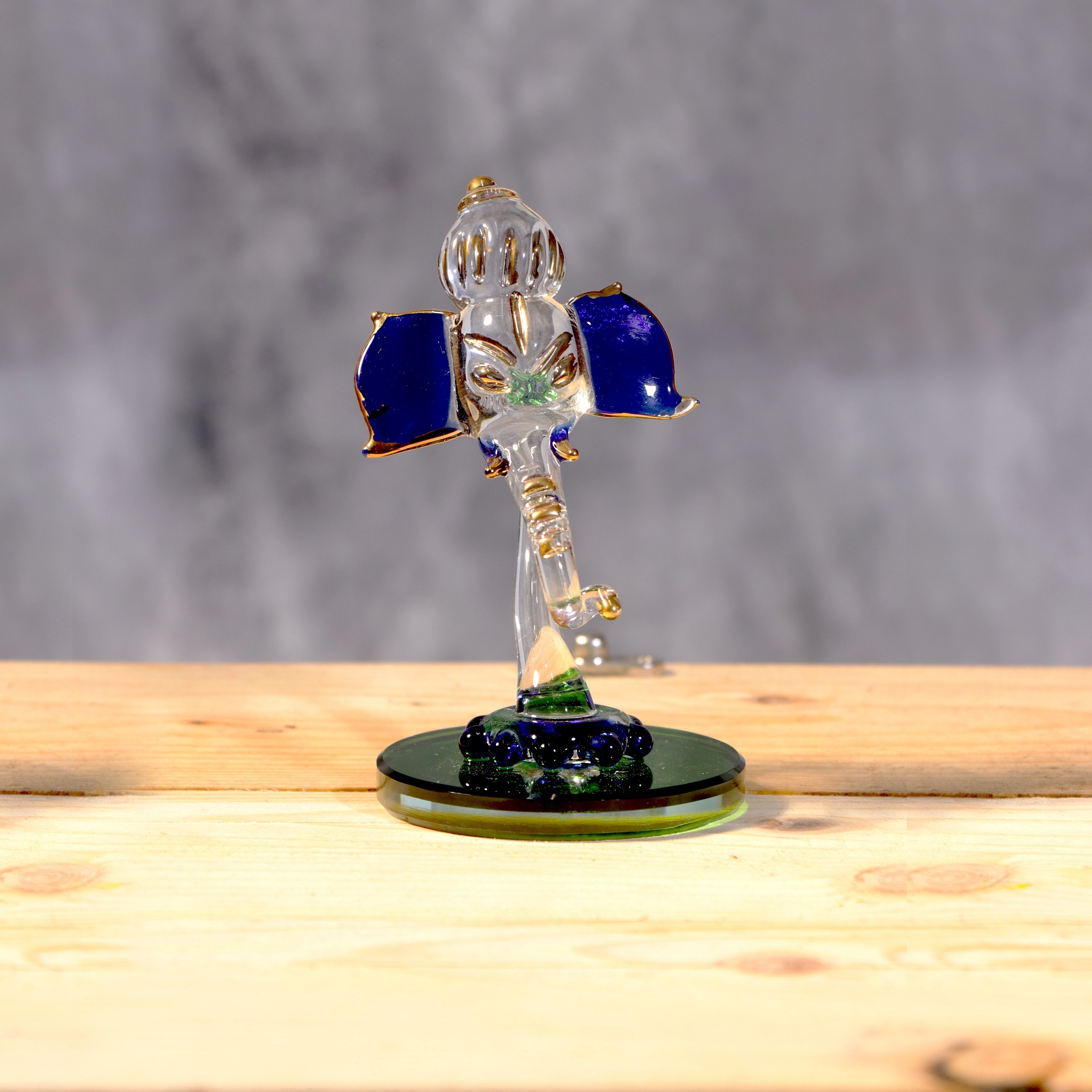 Glass Ganesh Idol Transparent Mudrawholesale