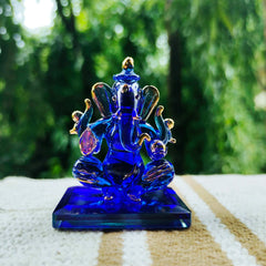 Colour Body Double Sided Glass Ganesha