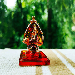 Colour Body Double Sided Glass Ganesha