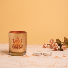 Saraswati Glass Golden Diya Mudrawholesale