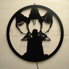 Swami Samartha And Guru Dattatreya LED Wall Decor Light – Large Mudrawholesale