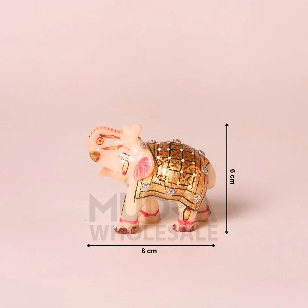 Handmade Marble Elephant Handicraft Decorative Mudrawholesale