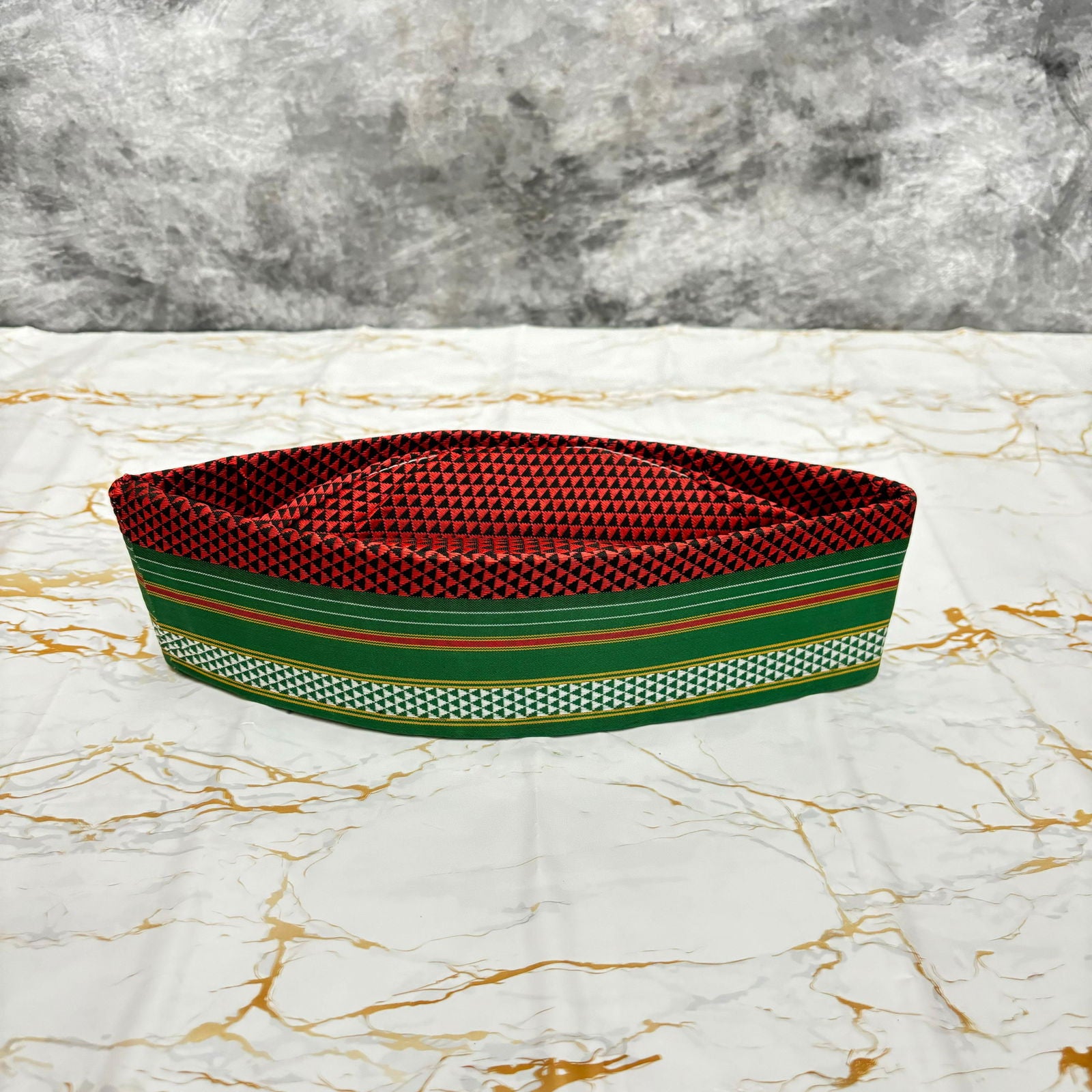 Border Green Khan Topi - 01 - Mudrawholesale