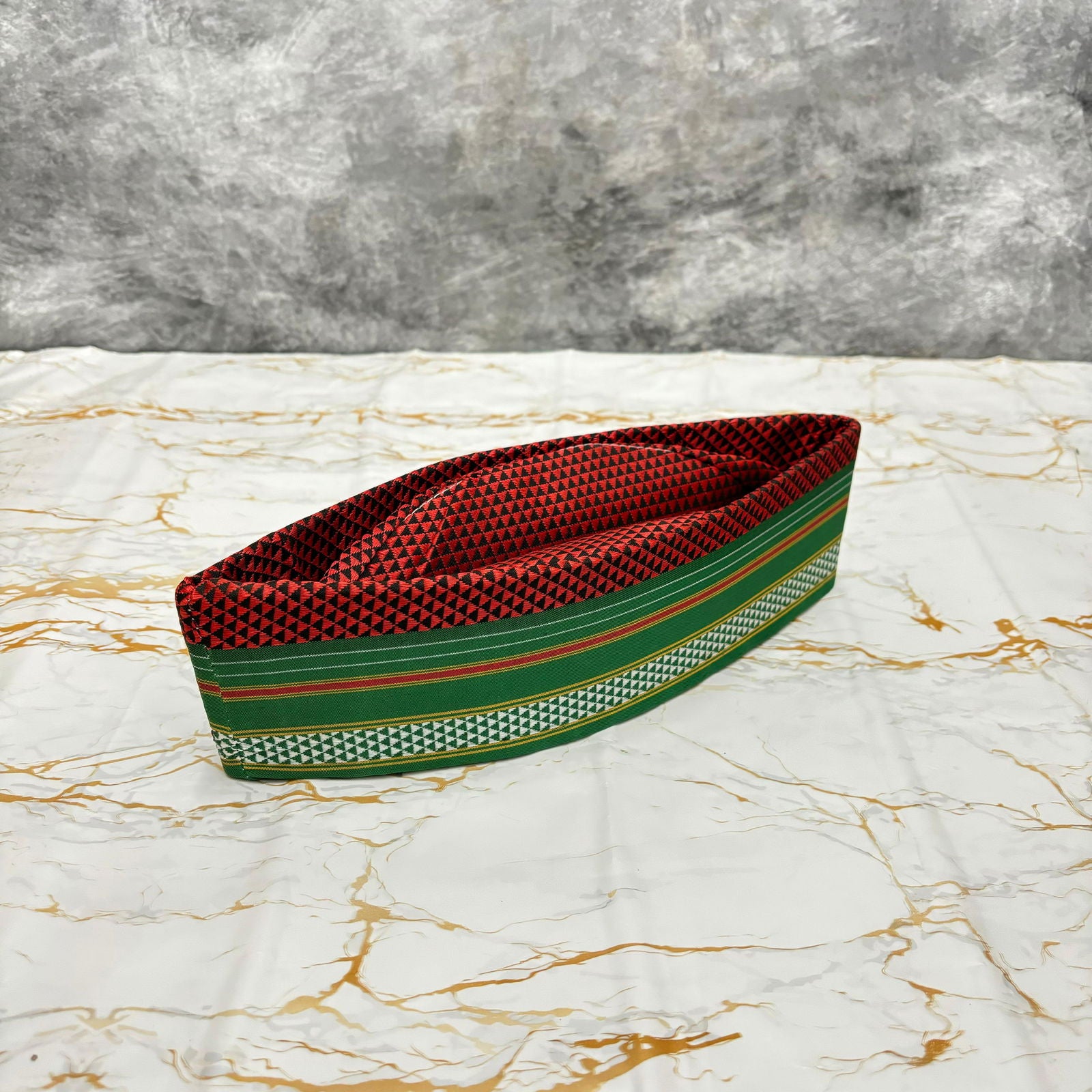 Border Green Khan Topi - 01 - Mudrawholesale