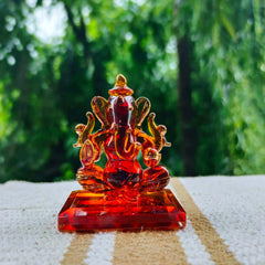 Colour Body Double Sided Glass Ganesha - Mudrawholesale